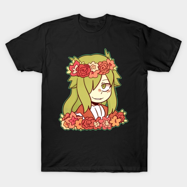 Freed Flower Crown sticker T-Shirt by Dragnoodles